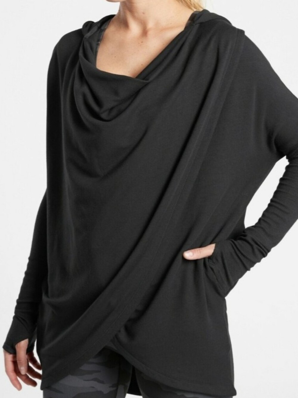 NWT! Athleta "Purana Wrap Sweatshirt" XS